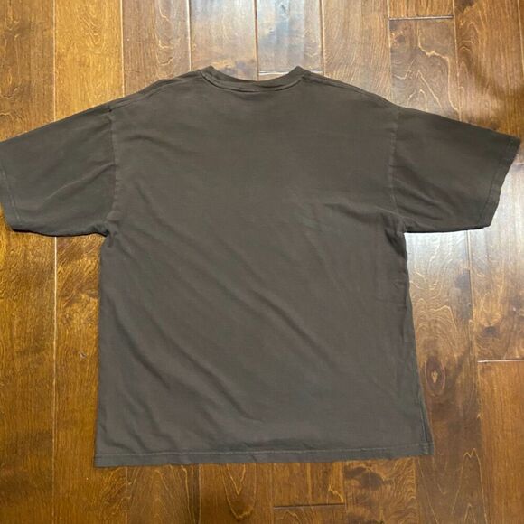 Avirex Brand Vintage Y2K Baggy Fit Brown Graphic T-Shirt Cotton Mens Size Large - Picture 4 of 7